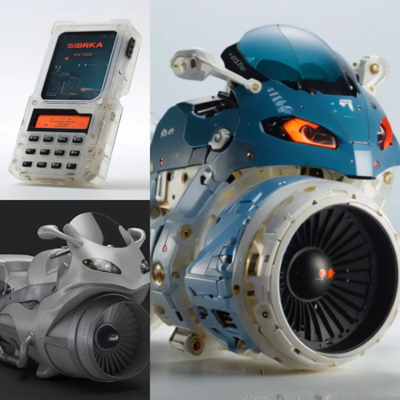 3D Asset to Futuristic Industrial Design Render版本v1.0 (ID: 907302)