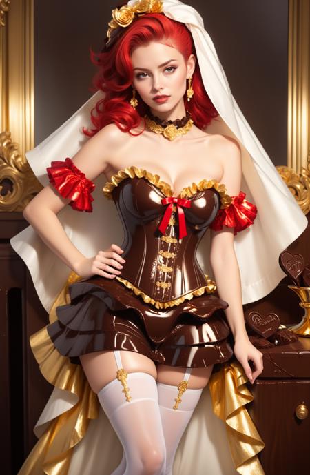 Chocolate Gold Foil Dress | Because You Deserve It!
