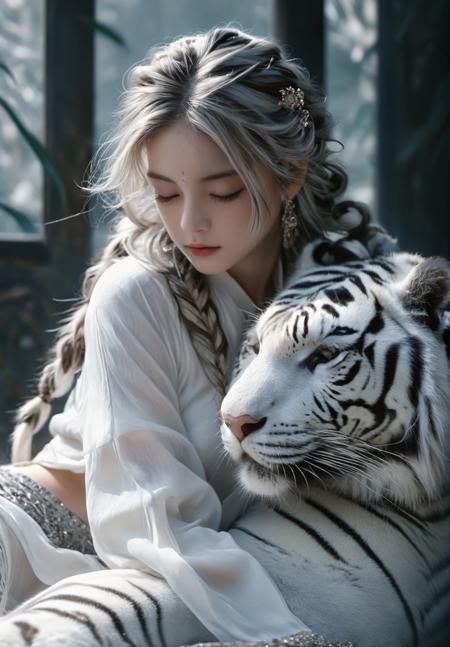 绪儿XL-猛虎下山 xuer White tiger