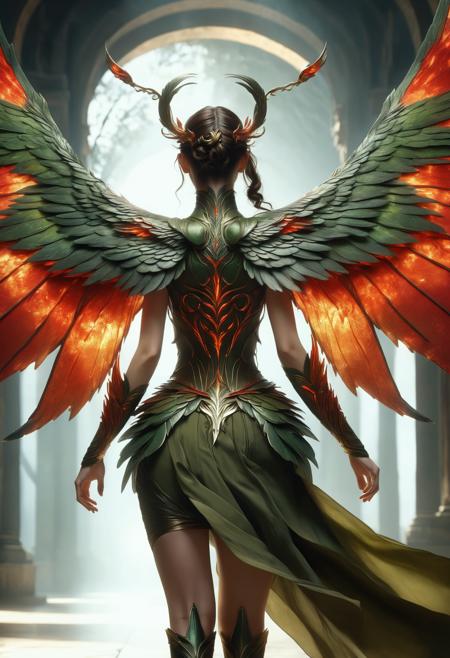 DonM - Dragons and Wings and Back view [Flux,SDXL]