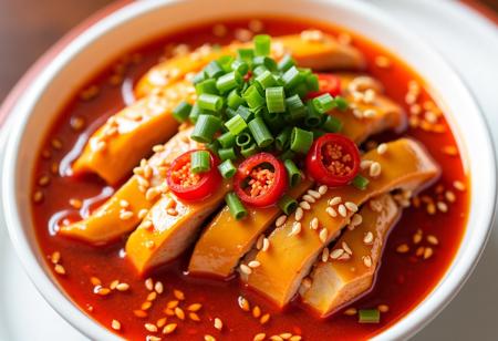 Flux-口水鸡-Steamed Chicken with Chili Sauce