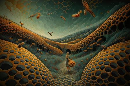 Psychedelic-02 Honeycomb