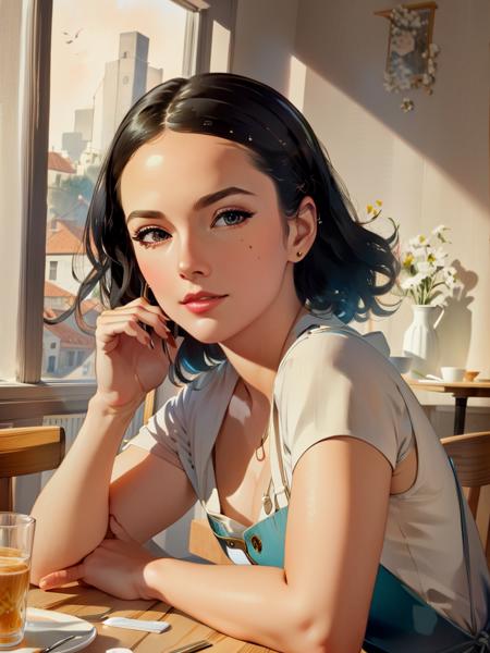 Pin Up girl ( Retro Cover Style)