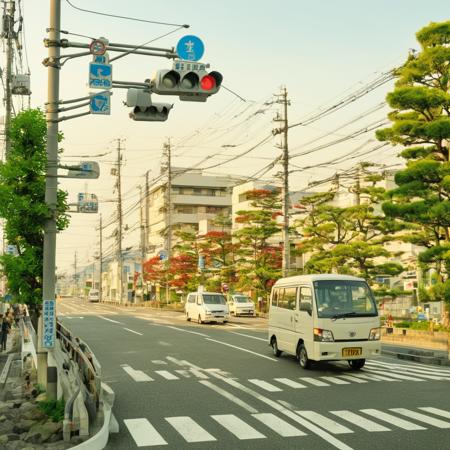 日本の住宅街の道路 / Residential streets in Japan SDXL