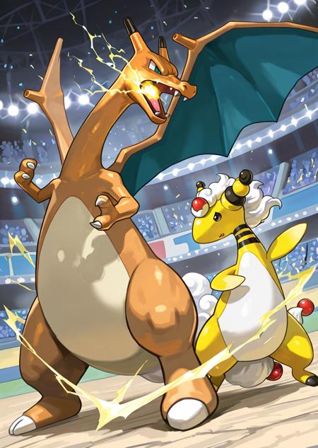 Mega Ampharos (Feral, Anthro) [Pony, Illustrious]