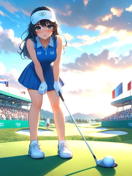 girl like playing golf