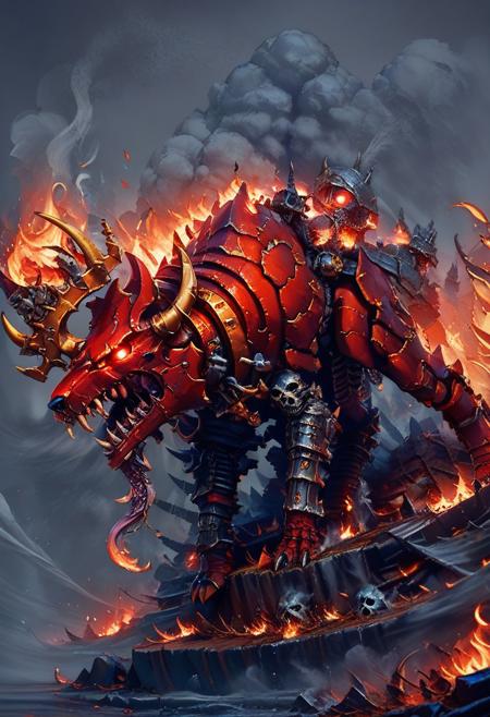 Khorne World: Demon World Morph (Warhammer 40K) [Illustrious & Pony & SD1.5]