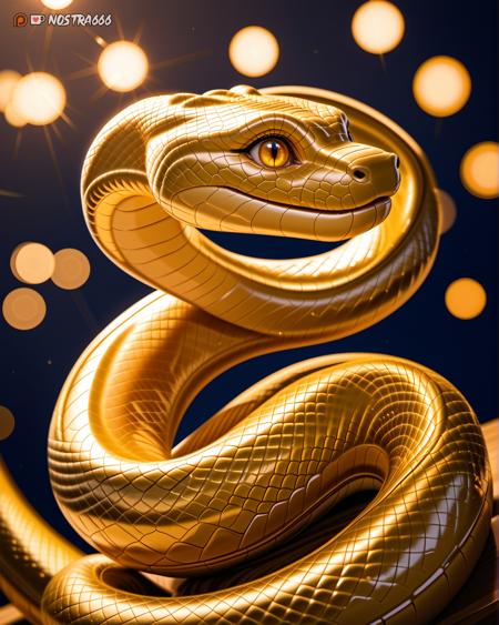 Gold Snake Chinese Year of the Snake