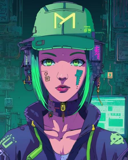 Cyberpunk Anime Style