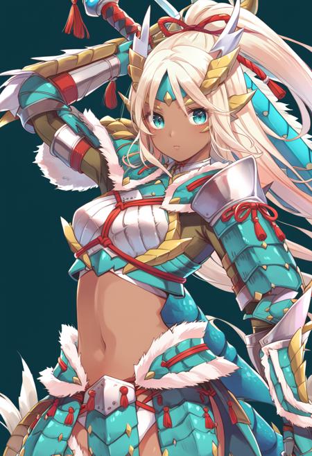 Monster Hunter - Zinogre Armor (ジンオウ装備) ponyXL版本v2.0-Alpha Armor (ID: 586719)