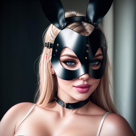 Leather Bunny Mask
