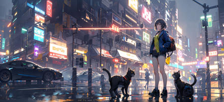 赛博世界/Cyberworld/赛博朋克场景 Lora