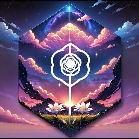 六角形徽章hexagon badge(A.31)