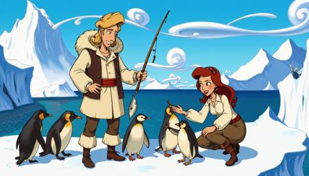 90s Video Game Animation / Cartoon Art Style - Bill Tiller / Lucas Arts [Flux]