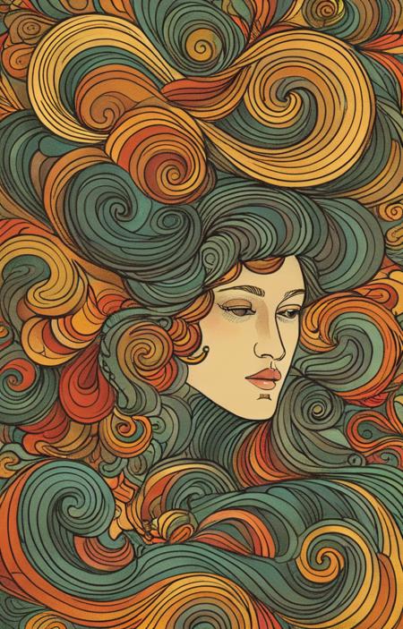 A side portrait style with flowing hair - tangbohu [SDXL] 11