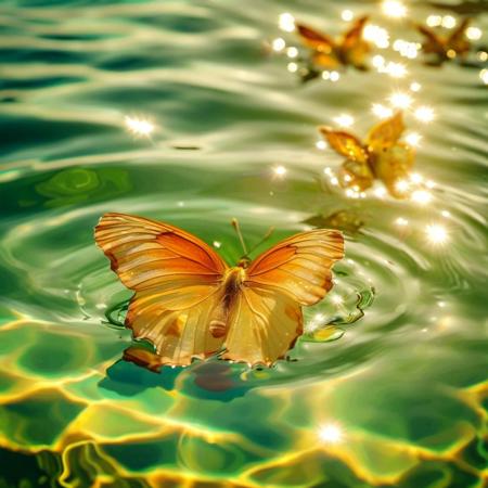 Fantasy water butterfly梦幻水中蝴蝶