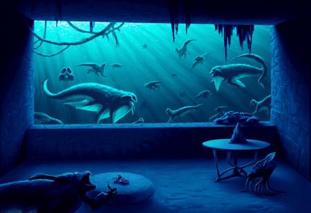 The Dig background art, Lucasarts game