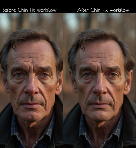Automatic Chin Fixer workflow