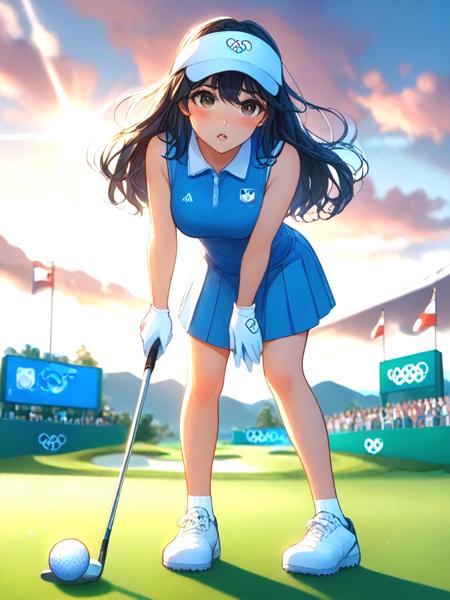 girl like playing golf