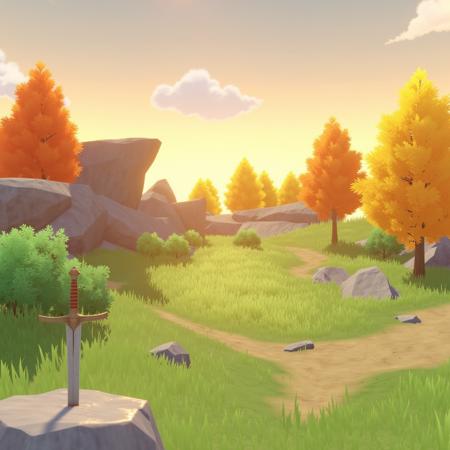 Genshin style landscapes