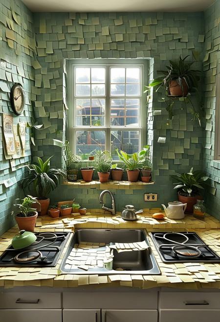 Post It Note World Morph By Earth & Dusk