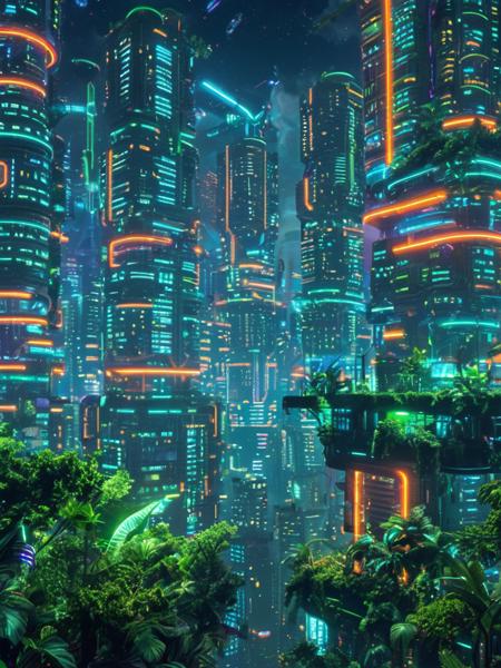 futuristic city LoRA [XL+Pony]