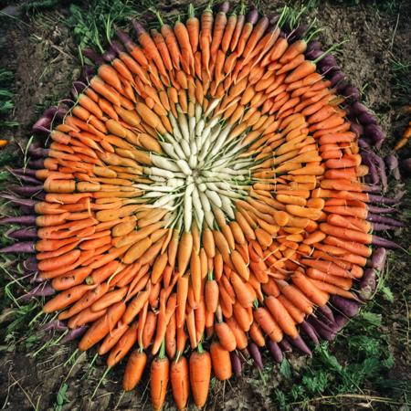 Andy Goldsworthy style nature art - portals, circles, spheres and spirals for SDXL