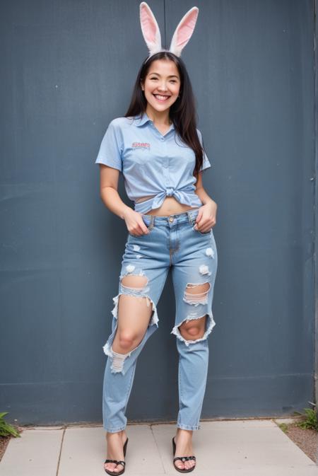 [PonyXL] Ripped Jeans (with fishnet)