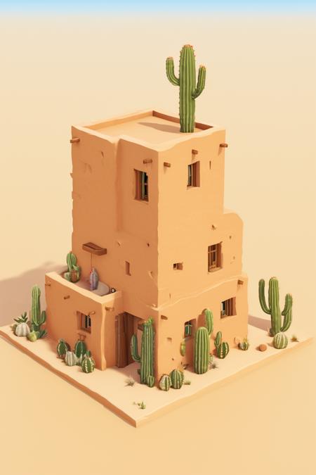Desert Buildings (Isometric) [SDXL & SD1.5]