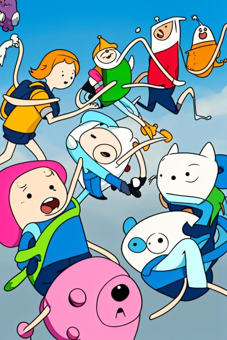 Adventure Time cartoon style