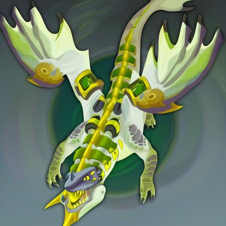 Hextech dragon and Chemtech dragon
