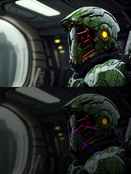 Character head concept poses (openpose + 3d for depth maps)