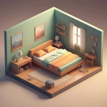 Isometric low poly XL