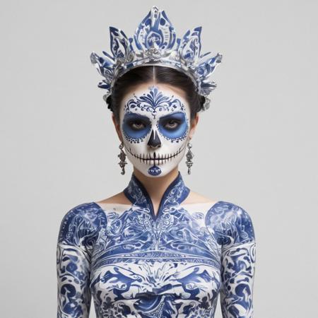 Talavera Catrina Makeup Mexican Skull (Dia de los muertos) LoRA SDXL