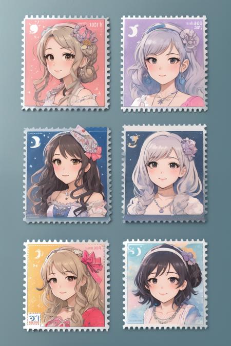 style of stamps 385