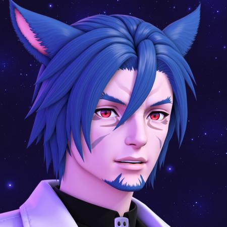 Face 2 Male Miqo RE:MIX Pony/Flux/XL/1.5