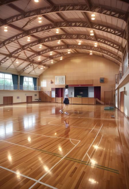 体育館 Japanese school gymnasium PONY版本PONY_V1 (ID: 827850)
