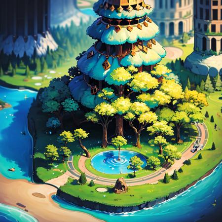 Stylized Setting (Isometric) SDXL & SD1.5