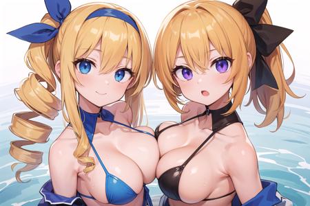 OpenPose: 2girls, portrait, side-by-side, symmetrical docking, breast press