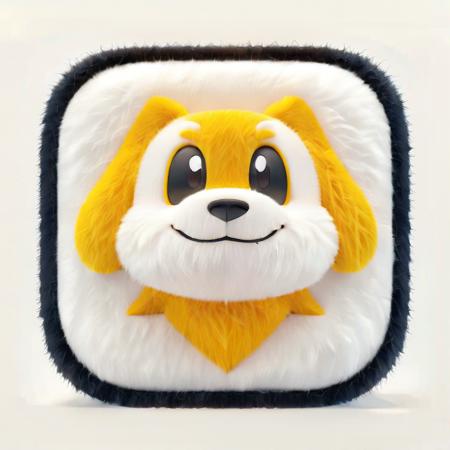Plush square icon 毛绒方圆图标