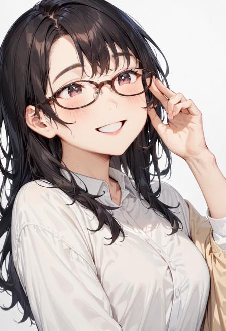 oval cell frame glasses2 SDXL