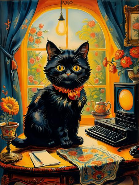 style of Louis Wain [SDXL] 120
