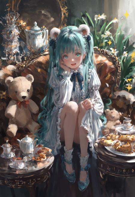 针对T-ponynai3 v6的厚涂涂画风lora