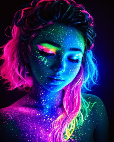 Blacklight UV (SD 1.5) art style lora