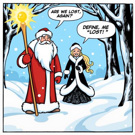 DED MOROZ with SNEGUROCHKA_FLUX
