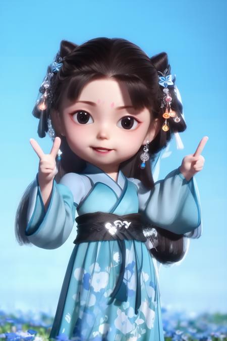 anime--character-LanLinge-Q——动画《师兄啊师兄》-- 蓝灵娥-Q版