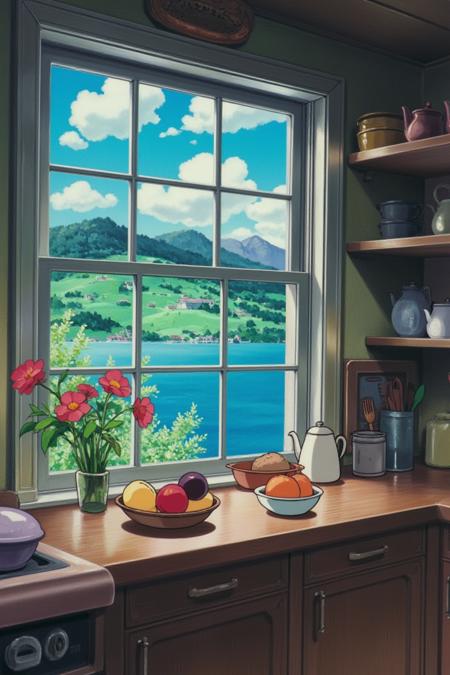 Kiki's Delivery Service (studio Ghibli style)