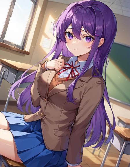 Yuri (ユリ) - Doki Doki Literature Club版本booru (ID: 410159)