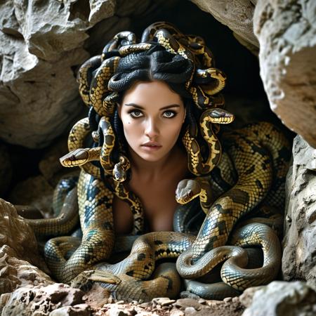 medusa snakes for hair