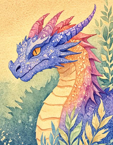 Watercolor on Rough Paper